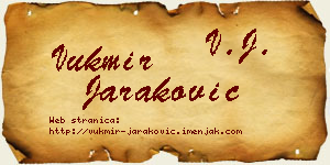 Vukmir Jaraković vizit kartica
